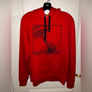 Coach x Mickey Mouse x Keith Haring UFO Disney red hoodie sweatshirt small